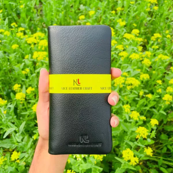 Premium Milled zipper Long Wallet - Image 4