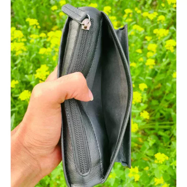 Premium Milled zipper Long Wallet - Image 5