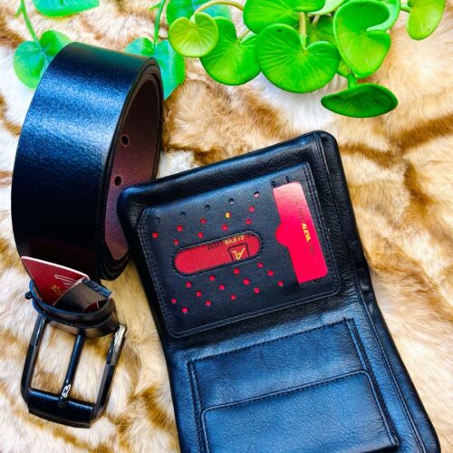 Luxury in Leather – Belt & Wallet Combo by Nice Leather Craft
