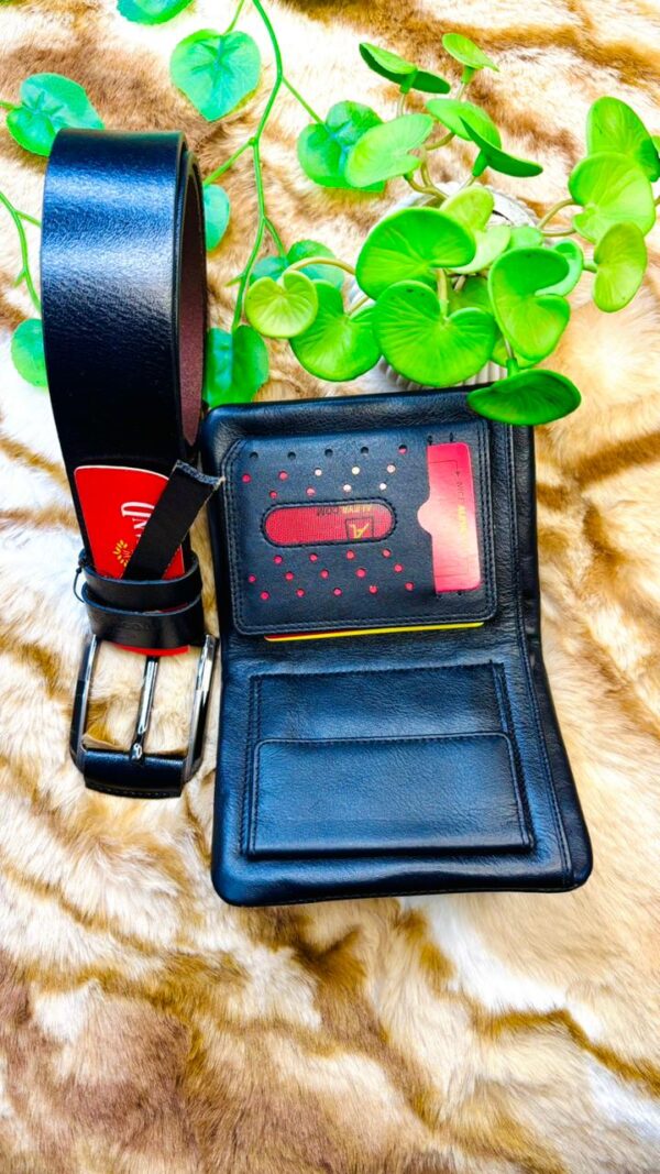 Luxury in Leather – Belt & Wallet Combo by Nice Leather Craft - Image 3