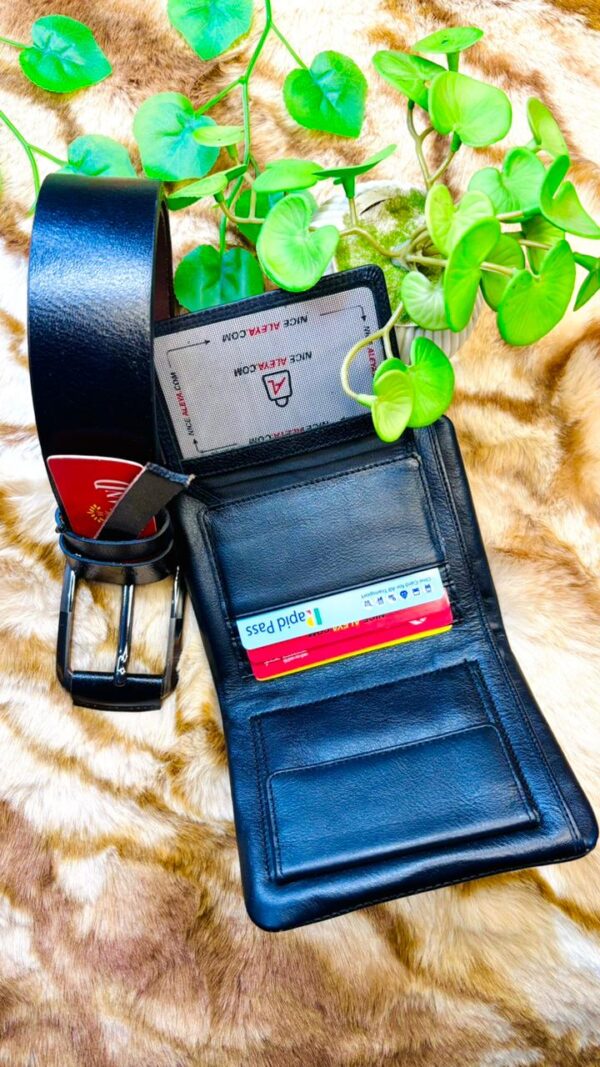 Luxury in Leather – Belt & Wallet Combo by Nice Leather Craft - Image 2