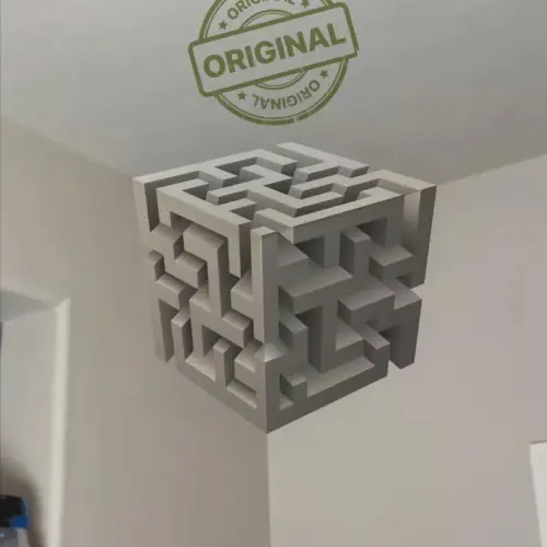 3D কর্নার ওয়াল মেজ ডেকর স্টিকার